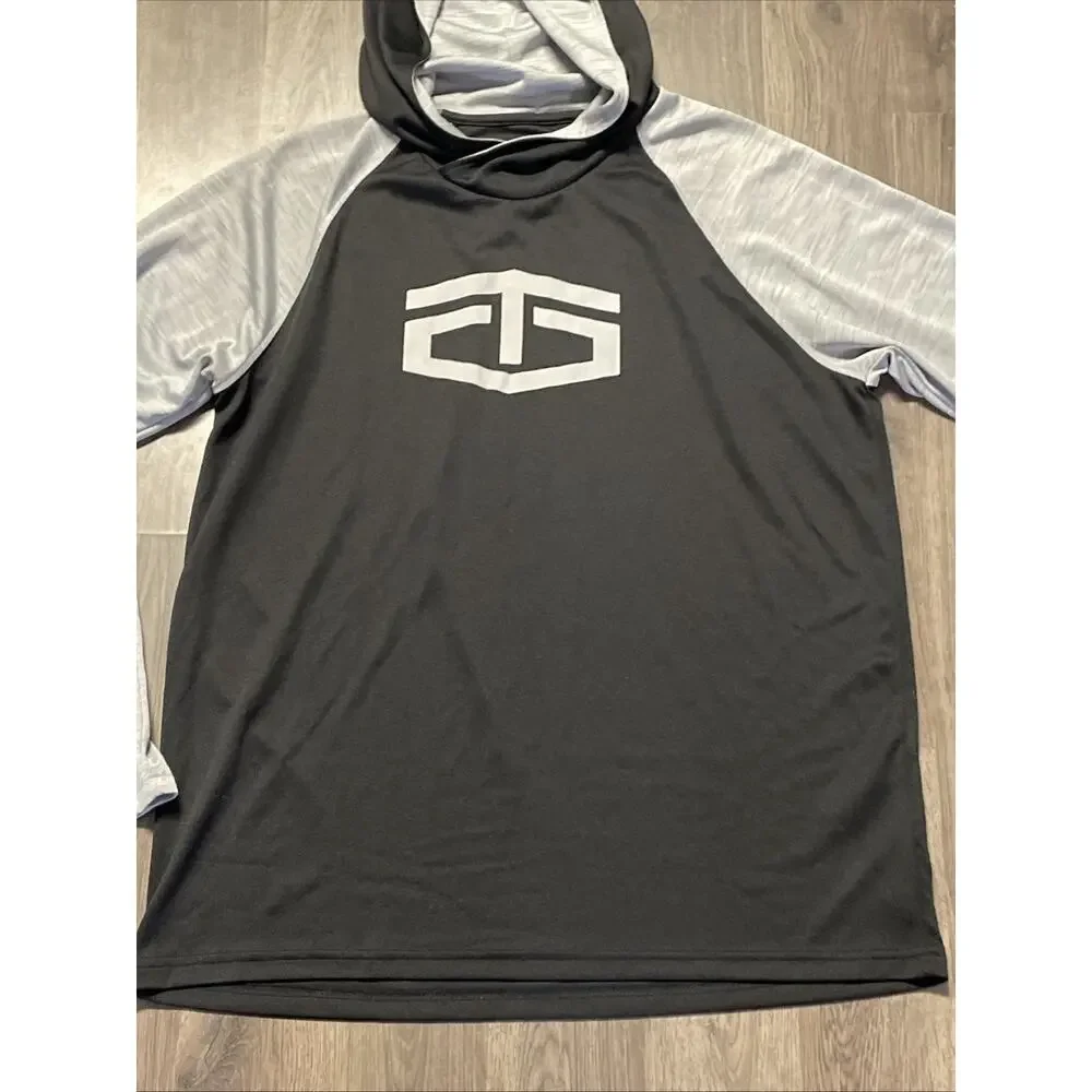 Tapout Gray Tagless LS Work Out Hoodie Men's Size: L - FAST SHIP